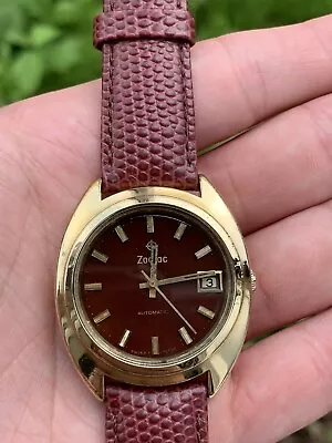 Vintage Zodiac Automatic Antimagnetic Shock Resistant 34mm Case Size • £199.99