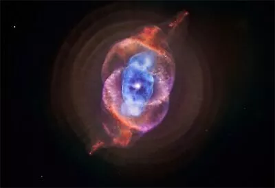 Cat's Eye Nebula Redux Hi Gloss Space Poster Fine Art Print • $13.95