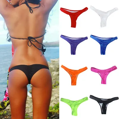 Women's Sexy Thong G-string Briefs Ladies Mini Bikini Swimwear Underwear Bottoms • £4.31