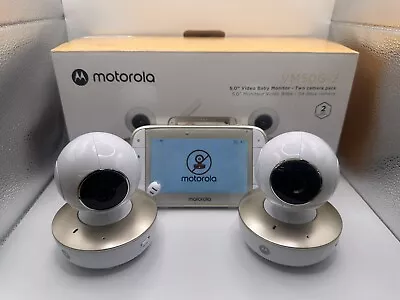 Motorola VM50G-2 5  WiFi Video Baby Monitor With 2 Cameras VM50G-2  • $44.99