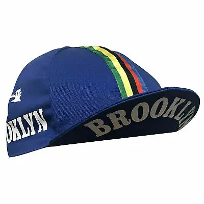 $15.99 • Buy BROOKLYN WORLD CHAMP WCS RETRO VINTAGE CYCLING TEAM SUMMER BIKE HAT CAP - Blue