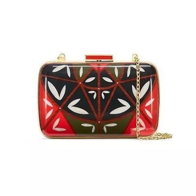 TORY BURCH $495 Resin Inlay Minaudiere Clutch Shoulder Bag NWD • $99