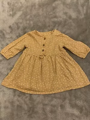 💕Cute Baby Girl Dress Next 0-3 Months Yellow / Gold Colour  #448💕 • £3