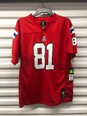 Aaron Hernandez New England Patriots Red  NFL Football Jersey - Youth Large • $31.50