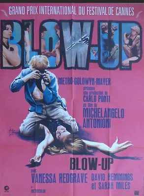 Blow Up - Antonioni / Redgrave / Photo - 1969 Re Release French Movie Poster • $299.99