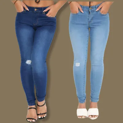 £12.98 • Buy Ladies Topshop High Waist Super Stretch Skinny High Elasticity Jeans Sizes 26-38