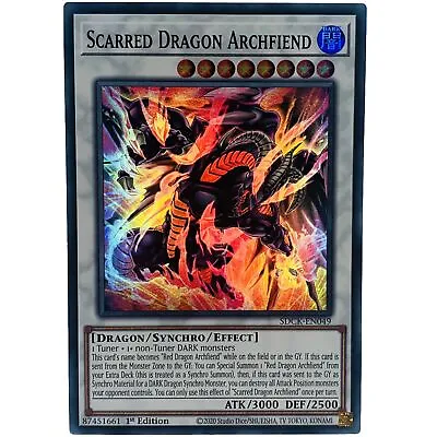 YUGIOH Scarred Dragon Archfiend SDCK-EN049 Super Rare Card 1st Edition NM-MINT • £1.99