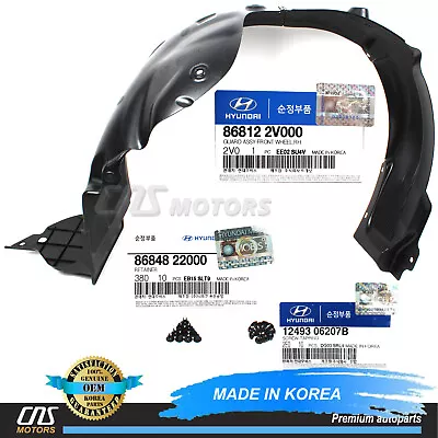 GENUINE Fender Liner FRONT RIGHT For 12-14 Hyundai Veloster OEM 868122V000⭐⭐⭐⭐⭐ • $58.37