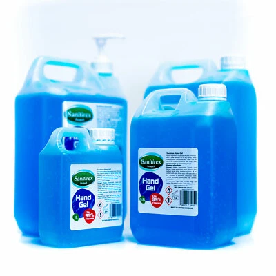 £16.95 • Buy Hand Sanitiser Sanitizer Gel Alcohol 70% & Pump 50ml 1L- 5L 5 Litre Kill UK Made