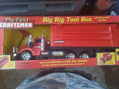 My First Craftsman Big Rig Tool Box With Removable Tool Box NIB • $16.24