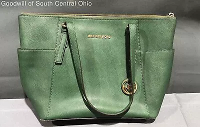 Michael Kors Green And Gold Tote Bag • $18.50