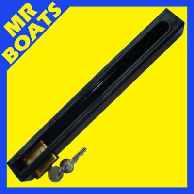 OUTBOARD MOTOR LOCK - Complete With BRASS LOCK - Up To 40hp Outboard FREE POST • $42.90