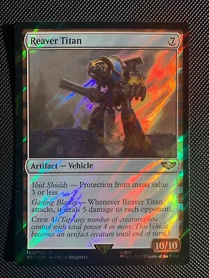 Reaver Titan - Surge Foil - Warhammer 40K Commander MTG • $25