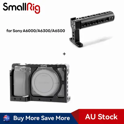 $66 • Buy SmallRig Cage For Sony A6000 A6300 ILCE-6000 ILCE-6300 1661+Top Handle 1638C