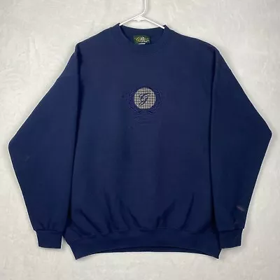 Vintage The Greenbrier Golf Sweater Mens Extra Large Blue Embroidered Crewneck • $19.99