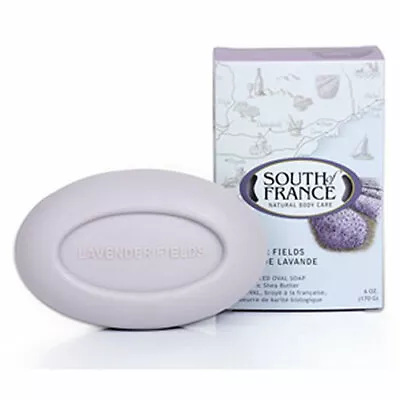French Milled Oval Soap Lavender Fields 6 Oz By South Of France Soaps • $9.35