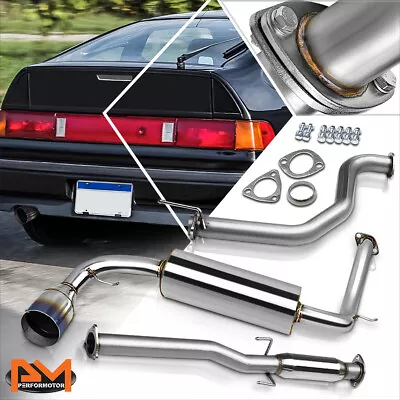 For 88-91 Honda CRX CR-X HB 3-Dr D15/16 4.5  Burnt Tip Muffler Catback Exhaust • $165.89