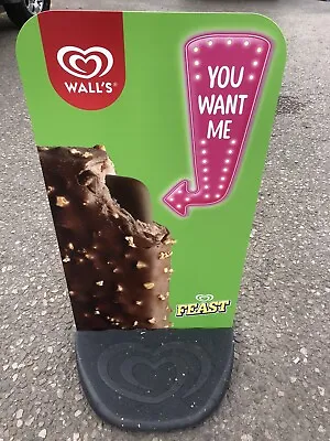 Ecoflex 2 Walls Ice Cream Pavement Board Sign Feast And Twister • £29.99