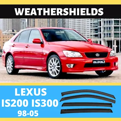 Fits Lexus IS200 IS300 XE10 Altezza - Side Window Visors Weathershields (98-05) • $79.99