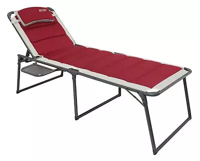 Bordeaux Pro Lounge Bed With Table Quest Leisure Camping Outdoors Garden Folding • £134.95