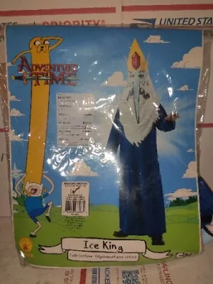 $23.99 • Buy Adventure Time Evil Ice King Costume Magic Wizard Child Size M 8-10 Ages 5-7