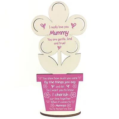 Mummy Poem Personalised Birthday Mothers Day Gift For Mummy Flower Daughter • £4.99