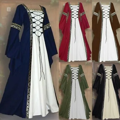 $58.99 • Buy Women Vintage Victorian Renaissance Gothic Dress Medieval Dress Costume Hooded