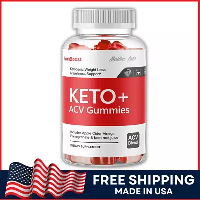 TrueBoost Keto Plus ACV Gummies Apple Cider Vinegar Advanced Formula Gummy 1-Pck • $29.72