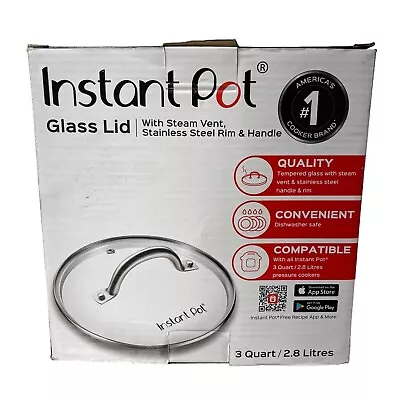 Genuine Instant Pot Tempered Glass Lid Clear 7.6 Inch Mini 3 Quart • $22.99