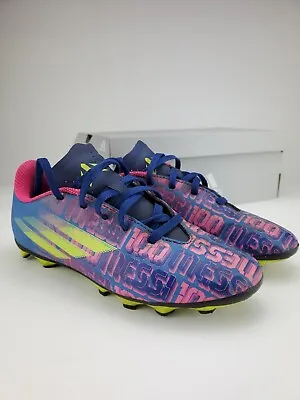 Adidas YOUTH X Speedflow Messi.4 FxGJ  FY6933 Soccer Cleats - Size 4.5 US • $14.99
