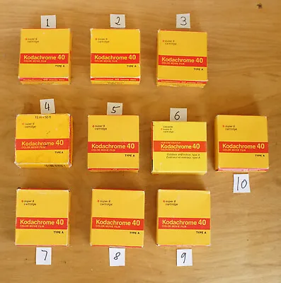 Kodachrome 40 Movie Film Cartridge Super 8 8mm Movie Cameras Sealed Expired 4 • £18.50