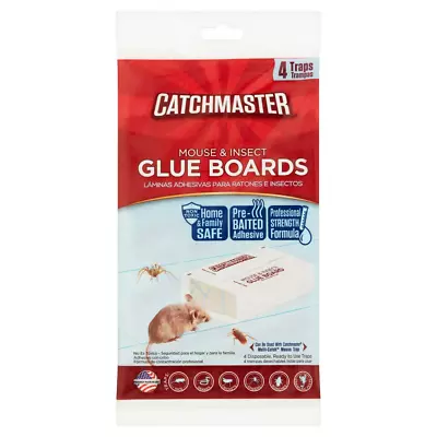 Catchmaster Mouse And Insect Glue Board Traps 4 Ct • $4.43