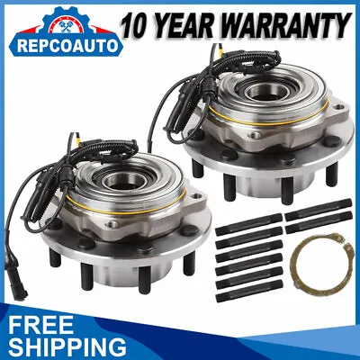 4WD Front Wheel Hub & Bearing Pair For 2005-10 Ford F350/2005-09 F250 Super Duty • $217.04