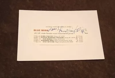 SIGNED MADELINE BELL BLUE MINK Magazine Clip Affixed To Postcard W COA  • £33.68