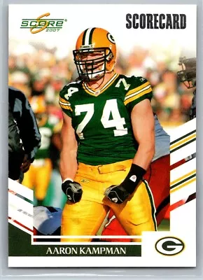 Aaron Kampman 2007 Score Scorecard Parallel 370/750 #57 Green Bay Packers • $3.99