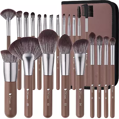 22Pcs Makeup Brush Synthetic Kabuki Foundation Concealers Eye Shadows With Case • $57.14