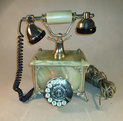 Vintage Itlaian Marble Rotary Telehone Circa 1970s • $9.95