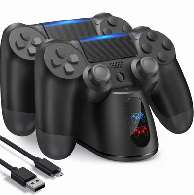 $24.95 • Buy For PS4 Playstation 4 Controller Fast Dual Charger Dock Station Charging Stand