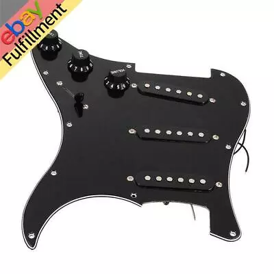 Black Electric Guitar Loaded Pickguard Pickups Replacement For FENDER STRAT • $32.75