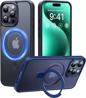 For IPhone 15 Pro Case With Magnetic Invisible Stand Military Drop Protection • $64.85