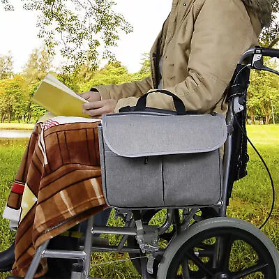 Mobility Scooter Wheelchair Shopping Bag Universal Large Armrest Storage Carry • $17.82