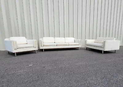 Vintage Selig Living Room Set Milo Baughman Style Sofa Loveseat Chair • $4400