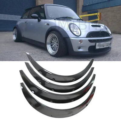 For Mini Cooper R53 R56 R58 Fender Flares Wheel Arch Extra Wide Body Kit Carbon • $99.45