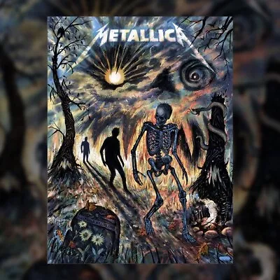 METALLICA - SLEEPWALK MY LIFE AWAY SCREEN PRINTED POSTER - 5th Member Exclusive • $93