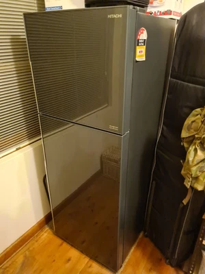 $650 • Buy Hitachi Refrigerator - R-VG475PT5         Grey Glass       451 Lt