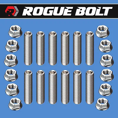 Sbm Header Stud Kit Bolts Stainless Steel Small Block Mopar 5/16 273 318 340 360 • $19.95