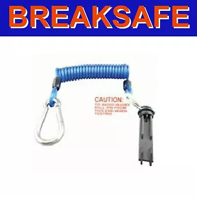 Breaksafe Breakaway Coil Cable With Pin & Release Clip - Caravan RV Trailer • $35