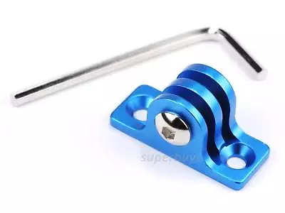 Blue Aluminium Tripod Adapter Mount Allen Key For Action Camera GoPro Hero 4 5 • $14.45