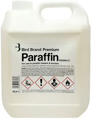 £13.99 • Buy Bird Brand Premium Grade Paraffin Litre Kerosene Heater Lamp Oil Fuel 1L 4L 8L