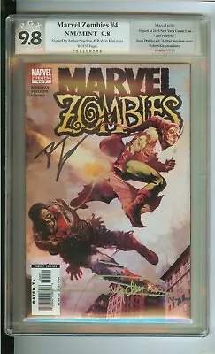 Marvel  Zombies #4  Pgx 9.8 Se   Signed By Arthur Suydam &  Robert Kirkman   • $275